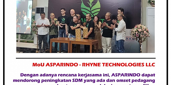 MoU ASPARINDO dengan RHYNE TECHNOLOGIES LLC